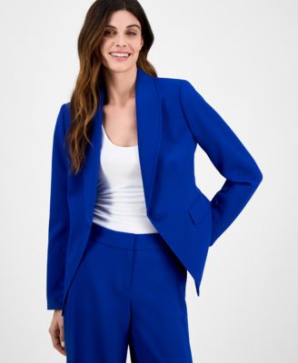 Women's Peak-Lapel Button-Cuff Jacket