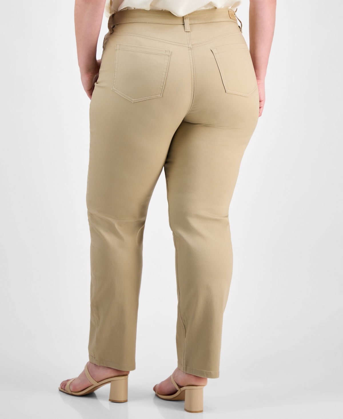 Jones New York Plus Size Lexington Straight-leg Jeans In Jones Khaki