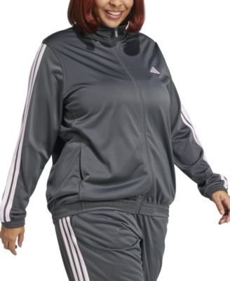 adidas - Plus Size Essentials Tricot Three Stripes Track Jacket