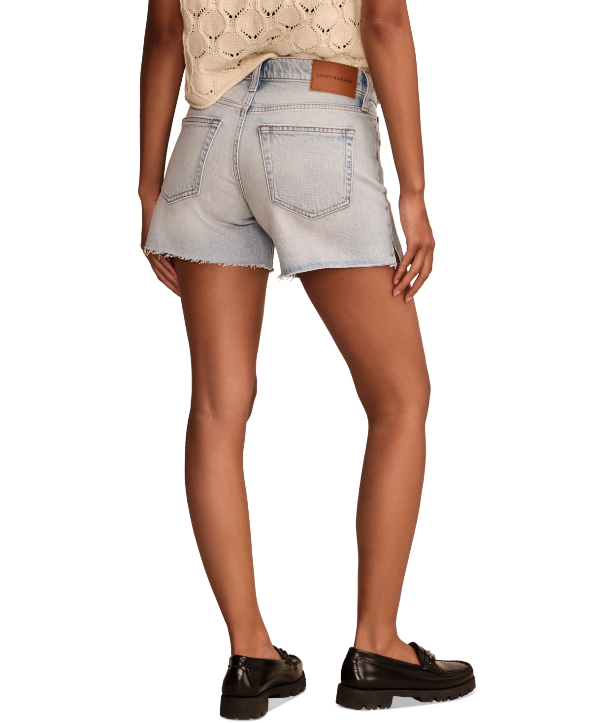 LUCKY BRAND WOMEN'S '90S MIDI DENIM SHORTS 