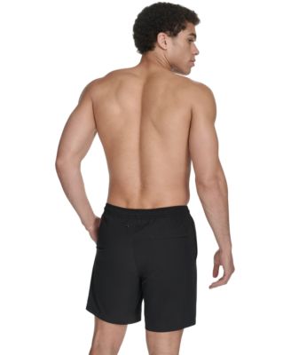 Men's Regular-Fit Quick-Dry 5" Swim Trunks with Compression Short Liner