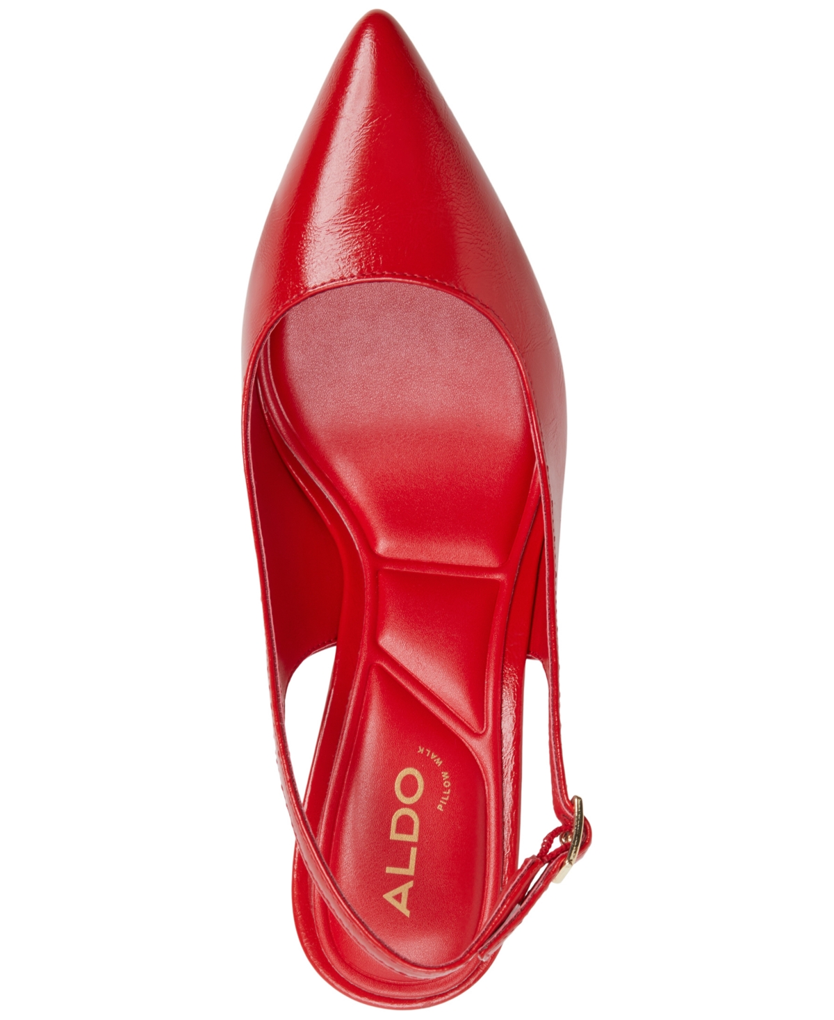 Shop Aldo Women's Lalasling Pointed-toe Slingback Pumps In Red Crinkle