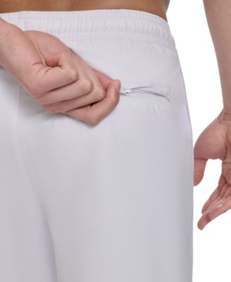 Men's Regular-Fit Quick-Dry 5" Swim Trunks with Compression Short Liner