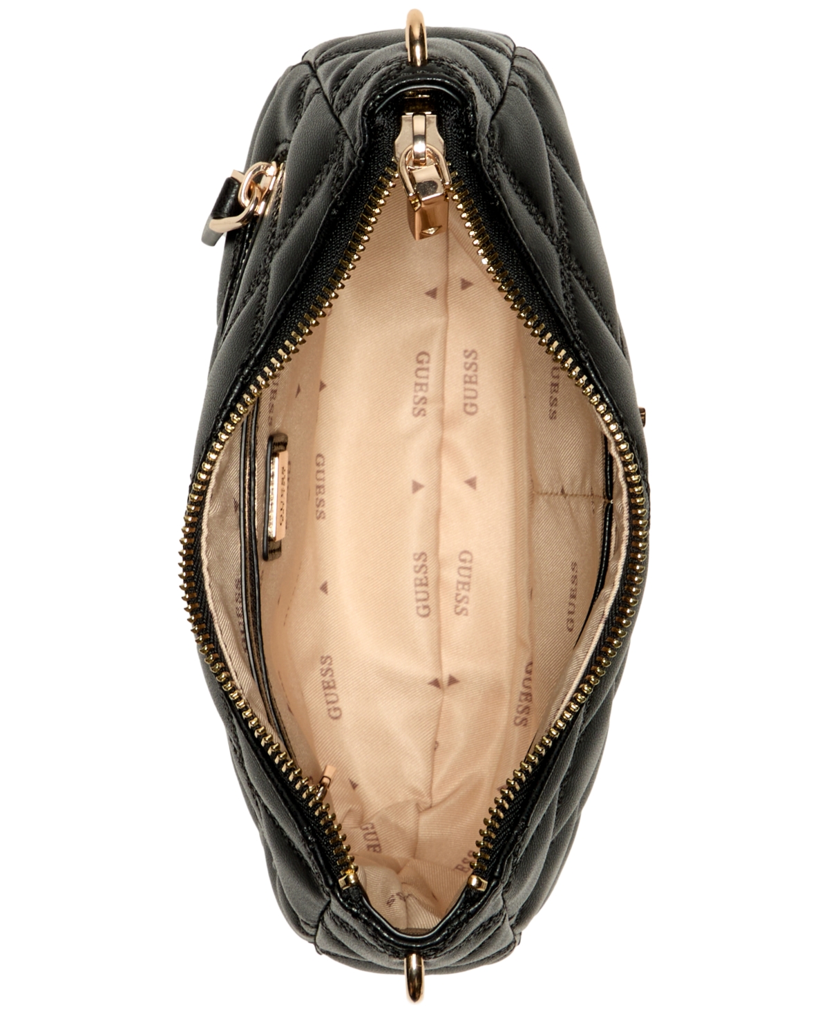 GUESS TAMSIN QUILTED SMALL TOP ZIP SHOULDER BAG 