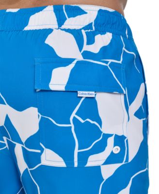 Men's Core Euro Regular-Fit Quick-Dry 5" Swim Trunks with Compression Short Liner