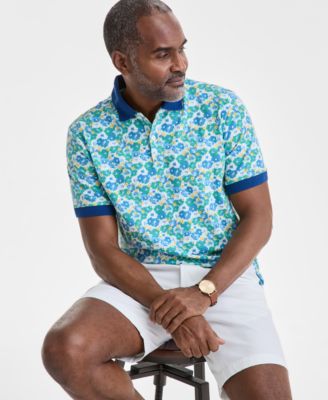 Men's Hale Flower Pique Polo Shirt, Exclusively at Macy's