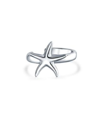 Hawaii Ocean Starfish Ear Cuff Cartilage Set Sterling Silver Earrings