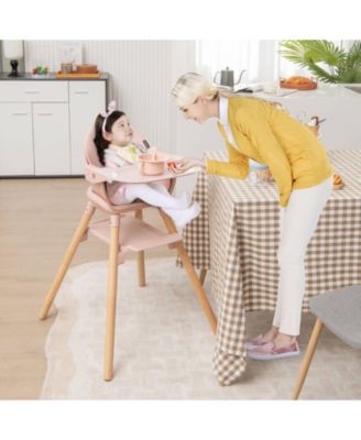 6-in-1 Baby High Chair with Removable Dishwasher and Safe Tray