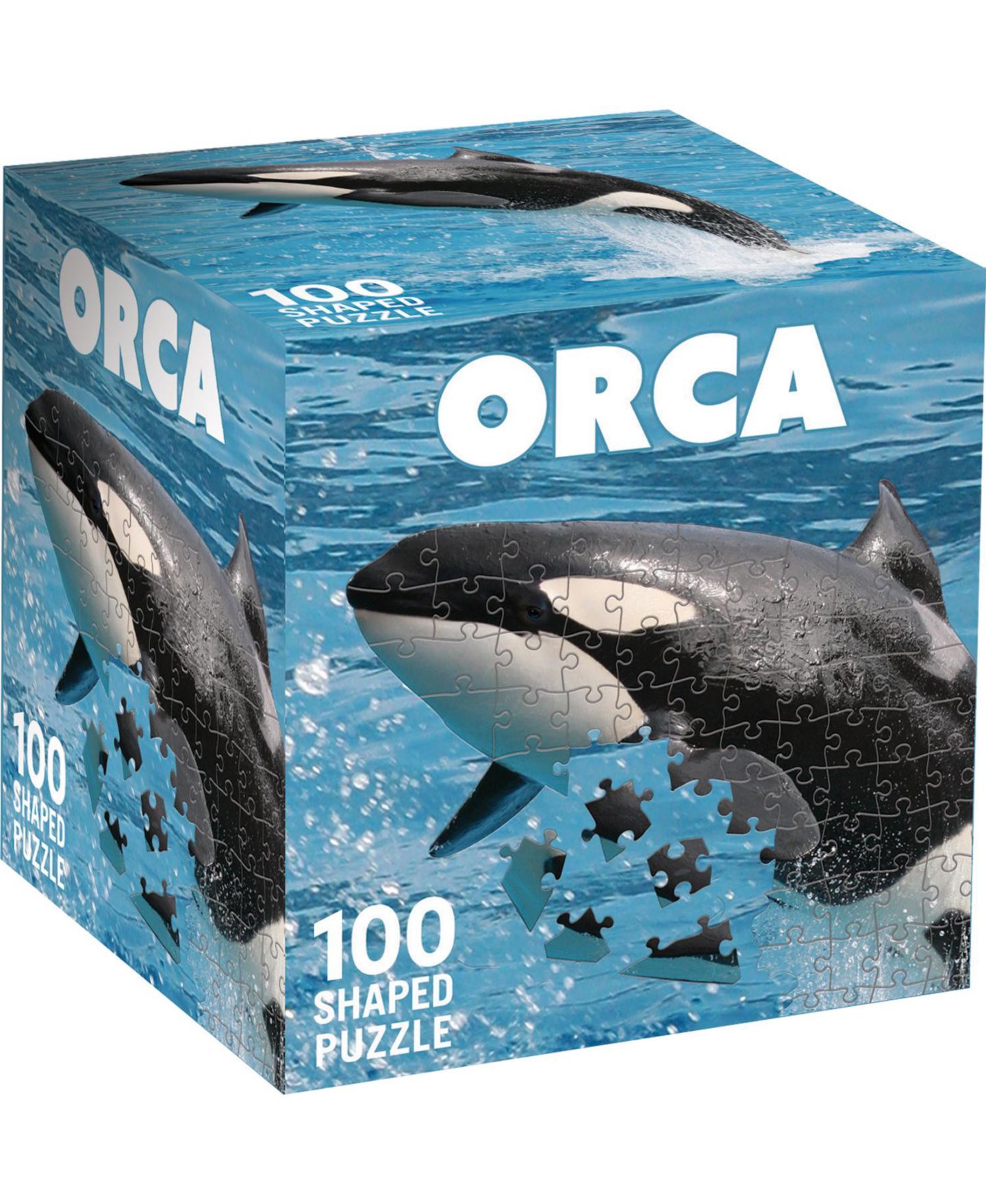 Детский пазл MasterPieces Puzzles Orca Shaped Squzzle 100-Piece Jigsaw Puzzle, Ages 6+ — фото 1