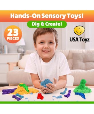 Dinosaur Sand Molds Beach Toys for Kids- 23pk