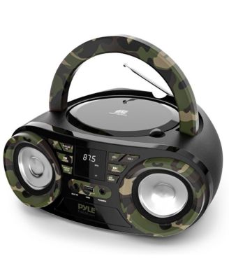 Portable CD Player Boombox with AM/FM Stereo and Bluetooth