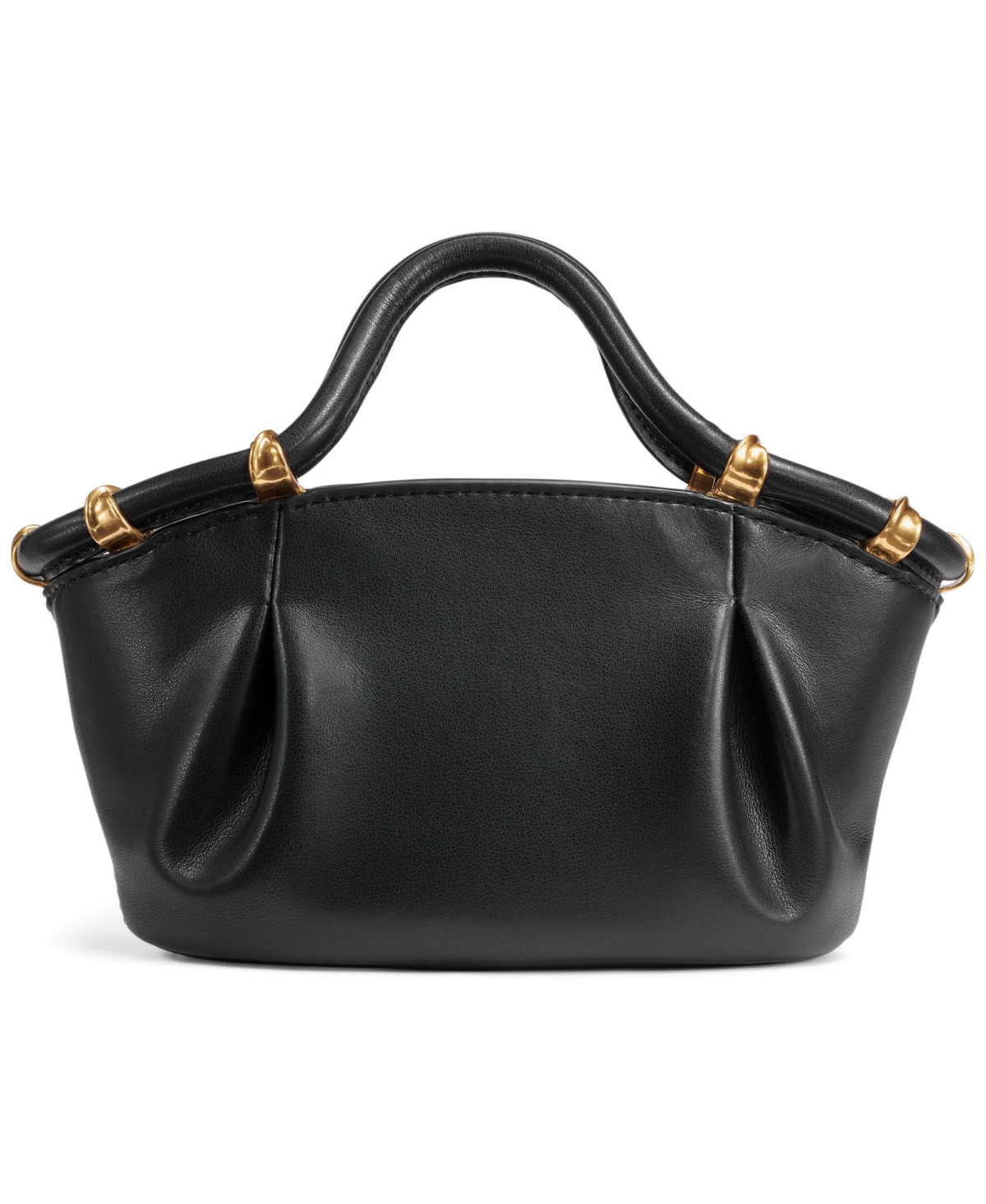 Donna Karan Chiffon Mini Crossbody Bag In Black,gold