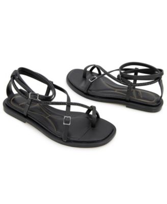 Paros Jewel Square Toe Flat Sandals