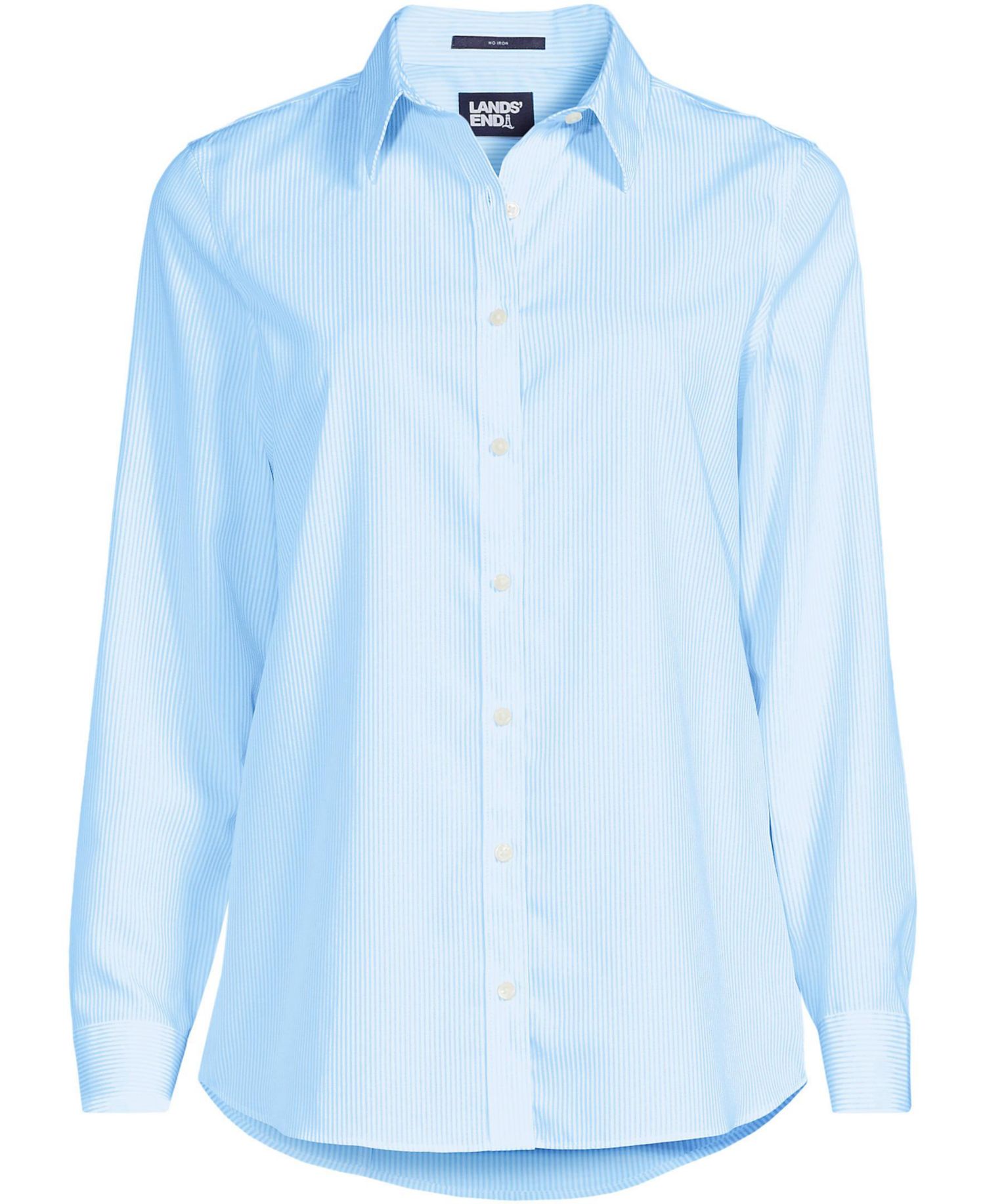 Plus Size No Iron Button Front Shirt