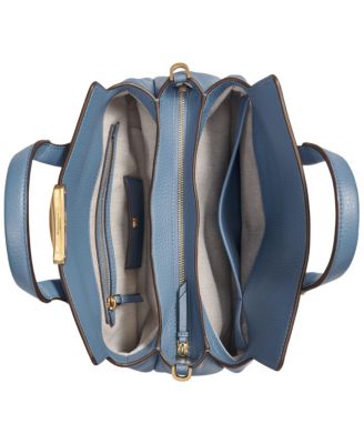 Amagansett Soft-Rolled Leather Satchel with Sculpted Magnet Closure