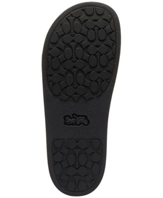 Udele Sketch Print Leather Slide Sandals