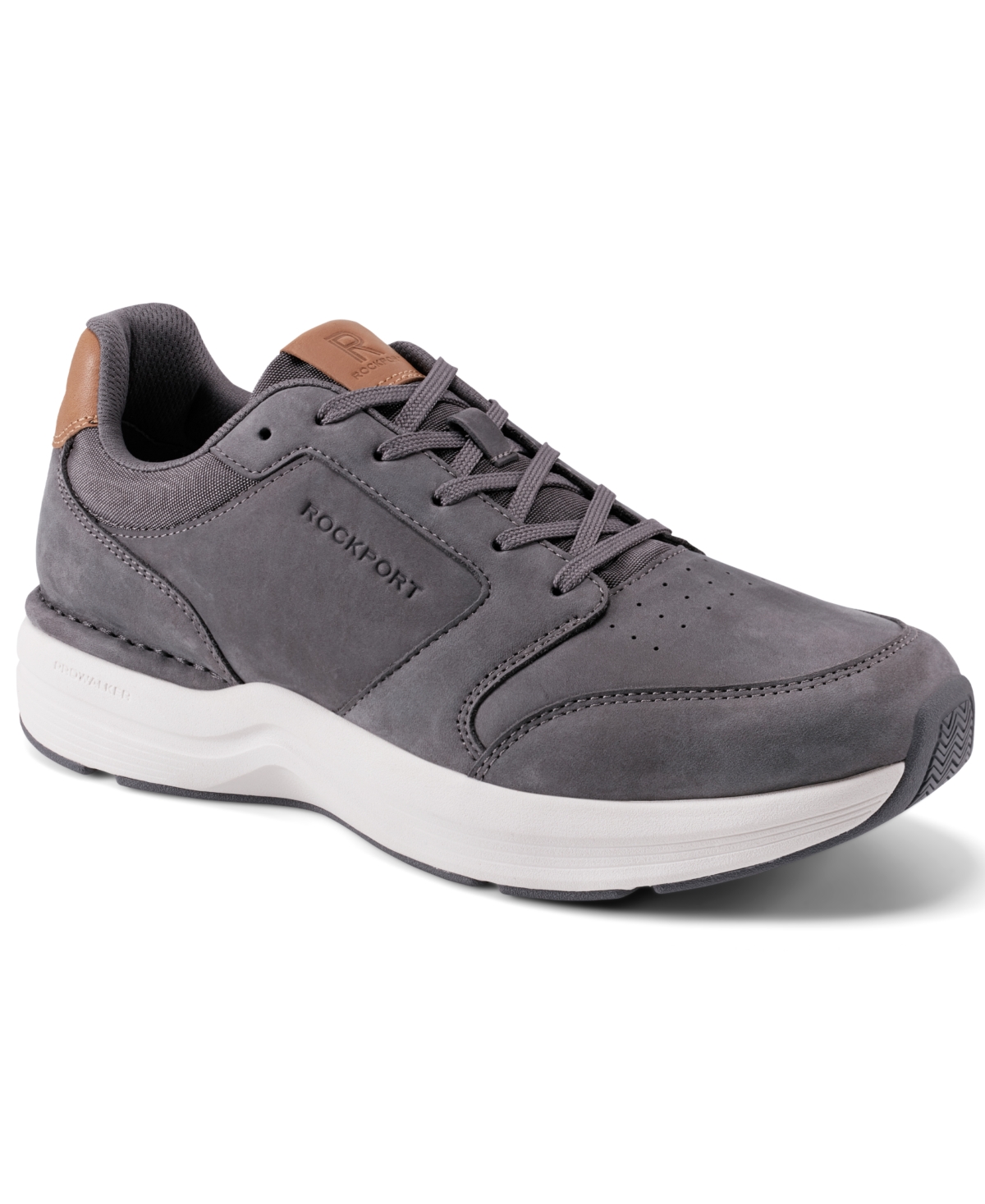 Men's ProWalker Tour Lace Up Casual Sneakers - Gray nubuck