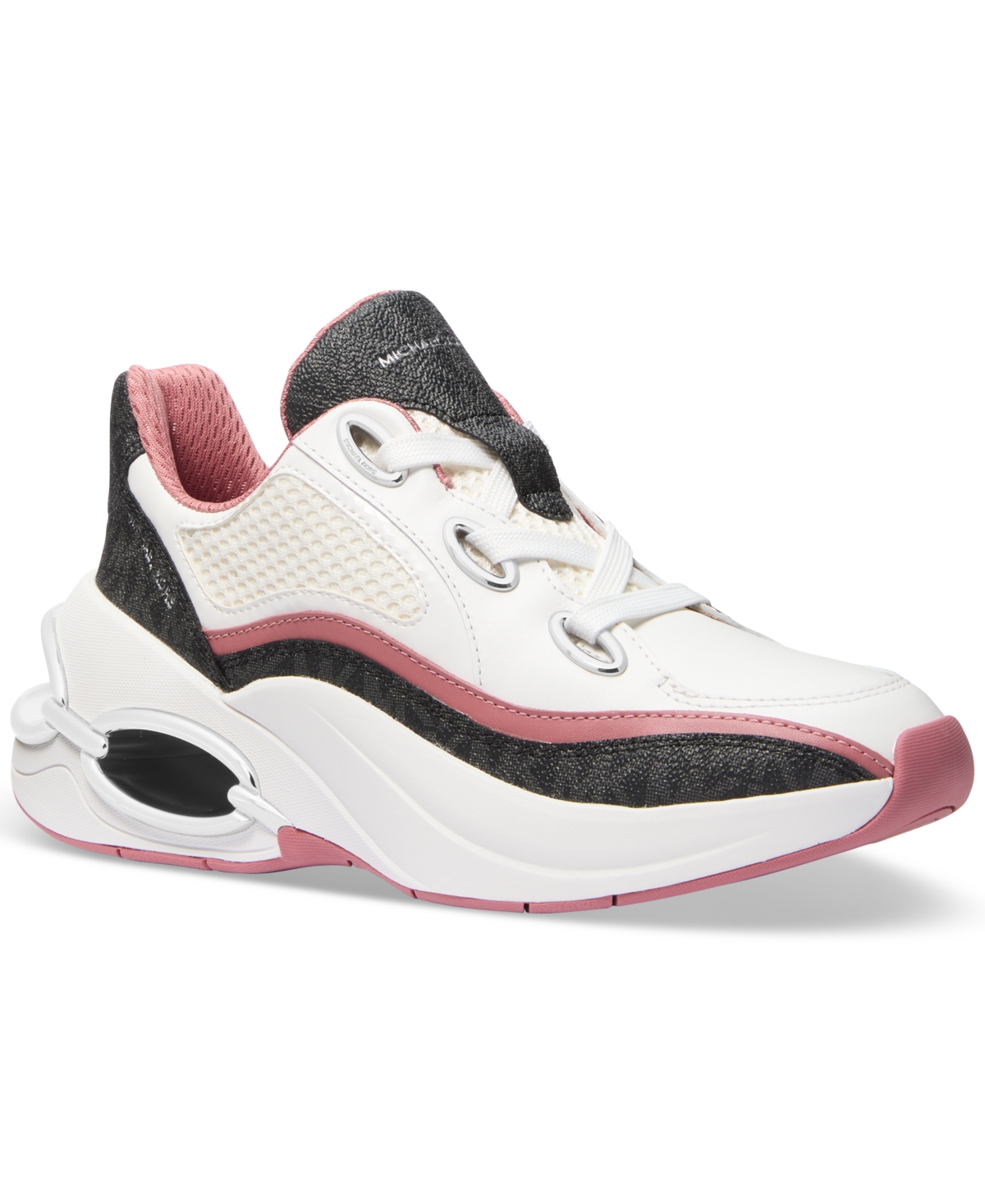 Shop Michael Kors Michael  Women's Toni Trainer Running Sneakers In Rose