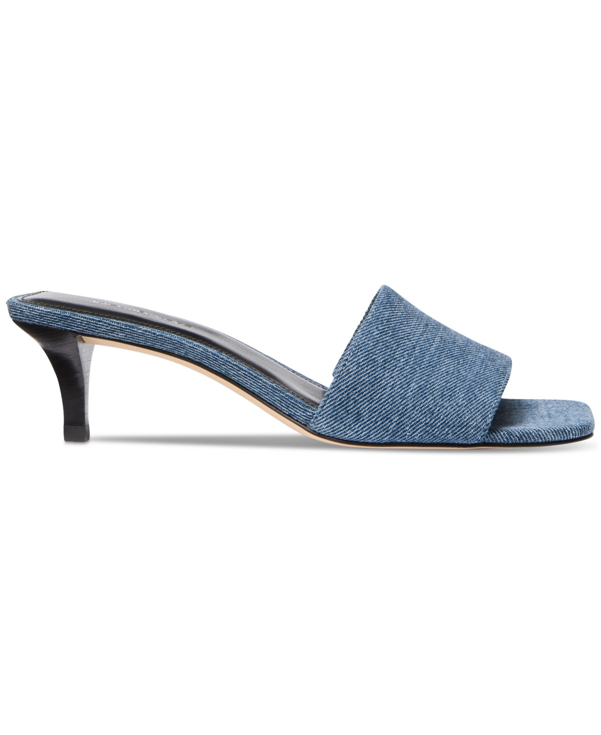 Michael Kors Merriam Denim Kitten Heel Sandal In Union Wash