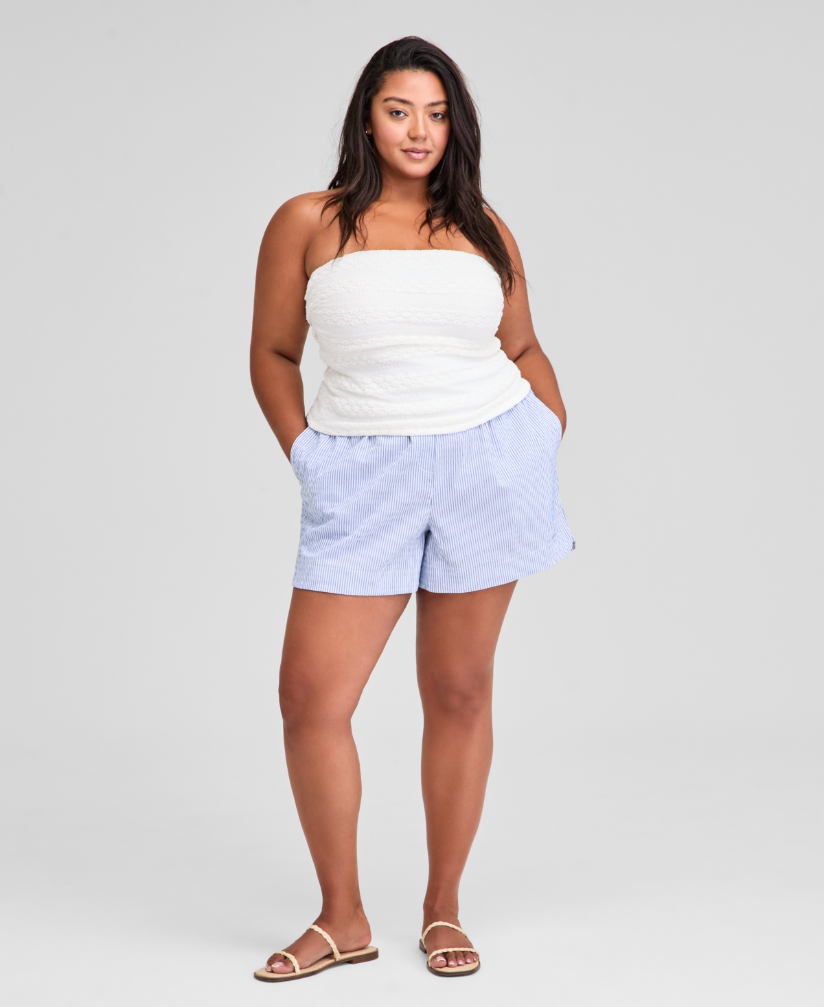 And Now This Trendy Plus Size Strapless Tube-top, Exclusively At Macy's