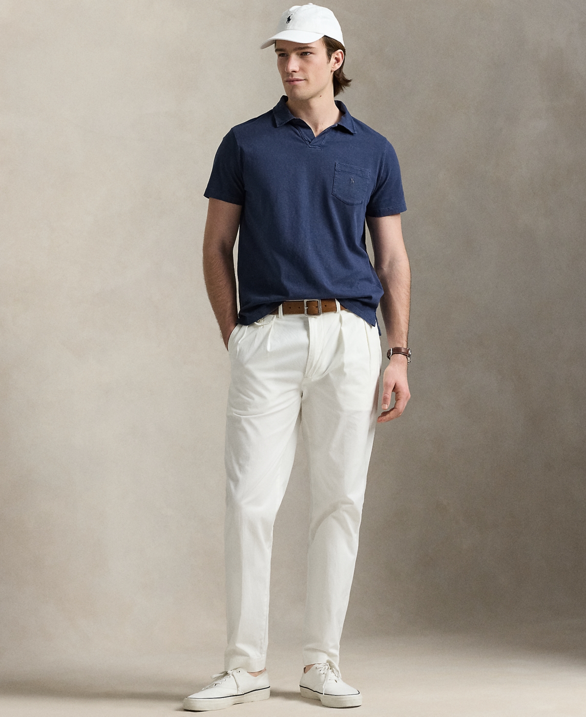 Polo Ralph Lauren Spugna Polo In Newport Navy