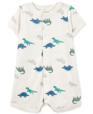 Carter's - Baby Boys Cotton Short-Sleeve Snap-Up Romper