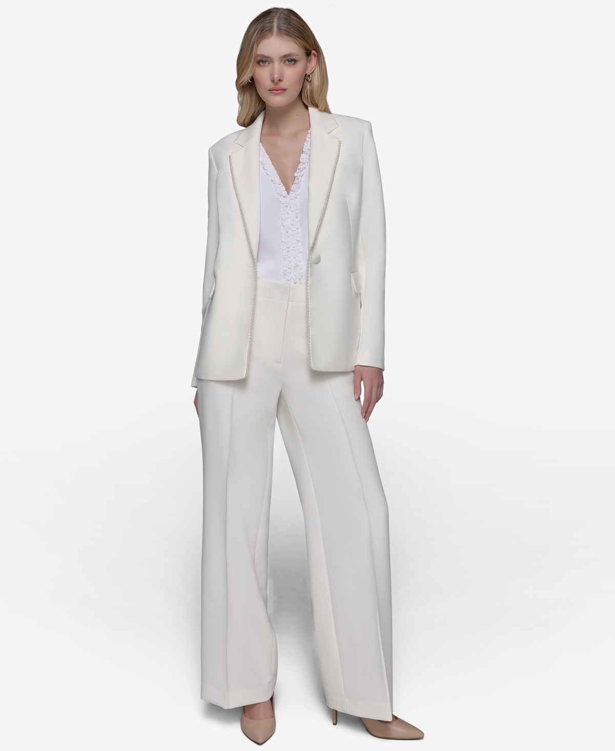 KARL LAGERFELD WOMEN'S SINGLE-BUTTON BLAZER 