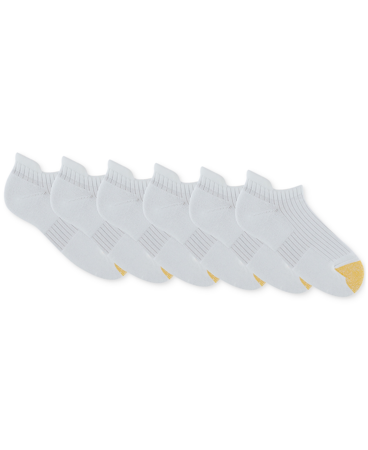 Shop Gold Toe Women's 6-pk. Everyday No Show Tab Socks Gtdl0154r06 In White