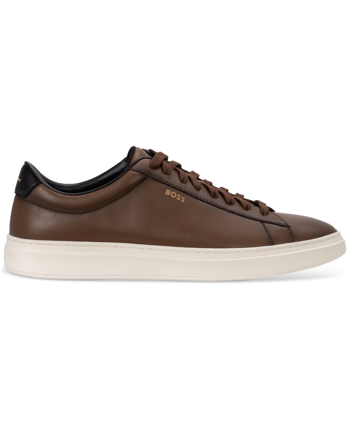 Boss by Hugo Boss Men's Kieran Tennis Style Sneakers - Medium Brown