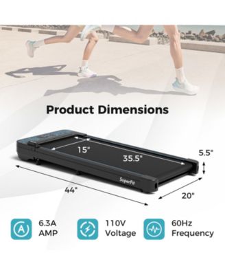 Walking Pad with 300 lbs Weight Capacity and Remote Control for Home