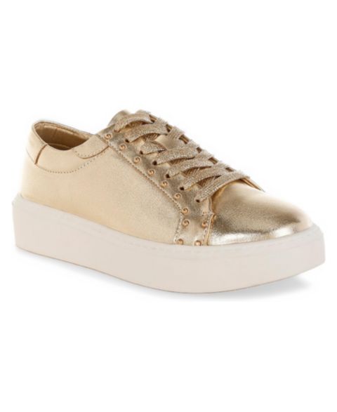 Женские кроссовки Rag & Co Cincinati Metallic Pleather Chunky, цвет: Золотой металлик