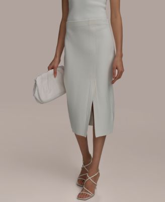 Donna Karan New York - Women's Side-Slit Midi Skirt