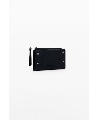 Women's Medium embroidered faux leather wallet