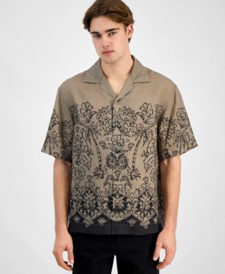 Hugo Boss - Men's Espino Oversized-Fit Liberty Floral Button-Down Camp Shirt