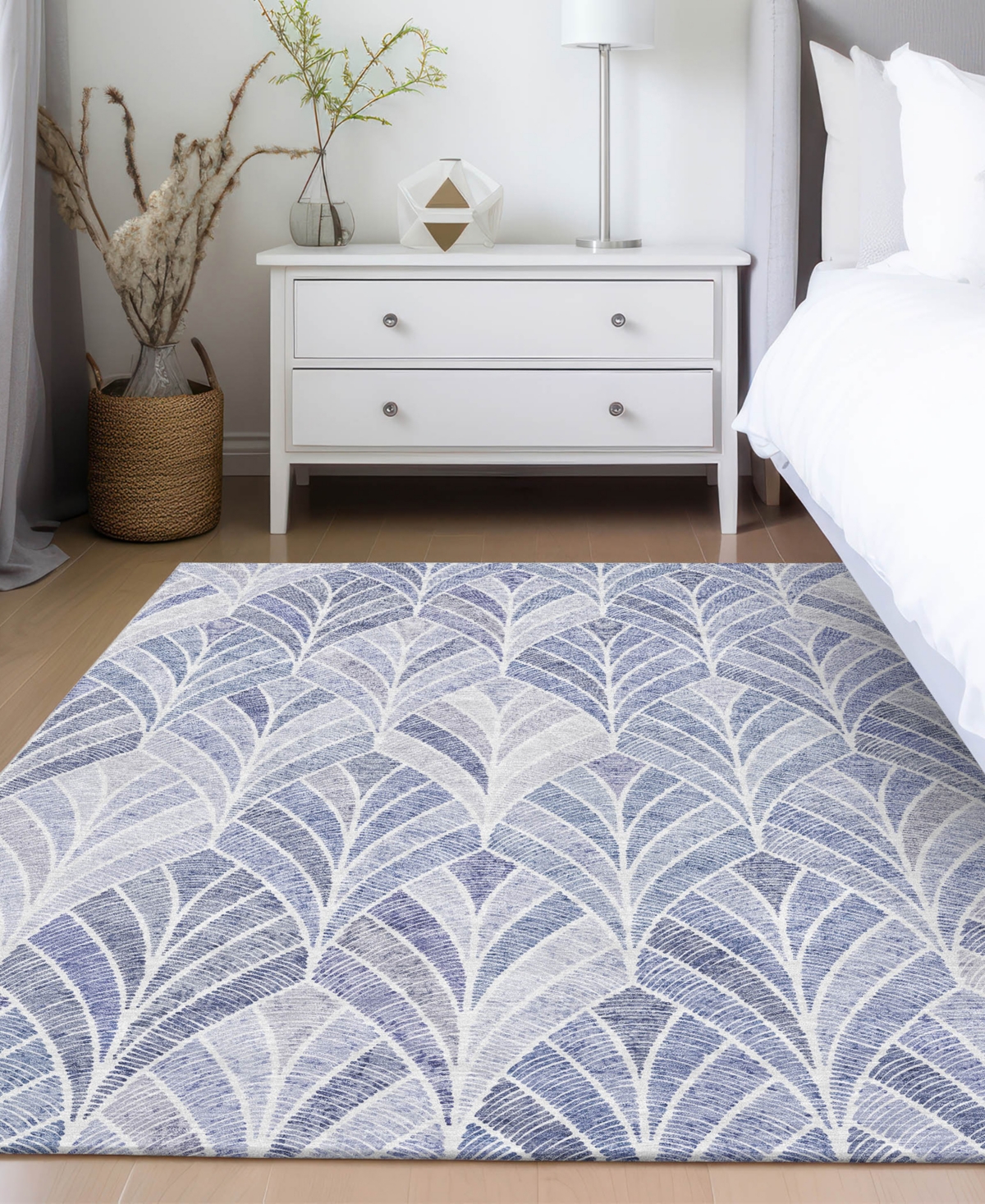 Shop Addison Chantille Machine Washable Acn851 10'x14' Area Rug In Denim