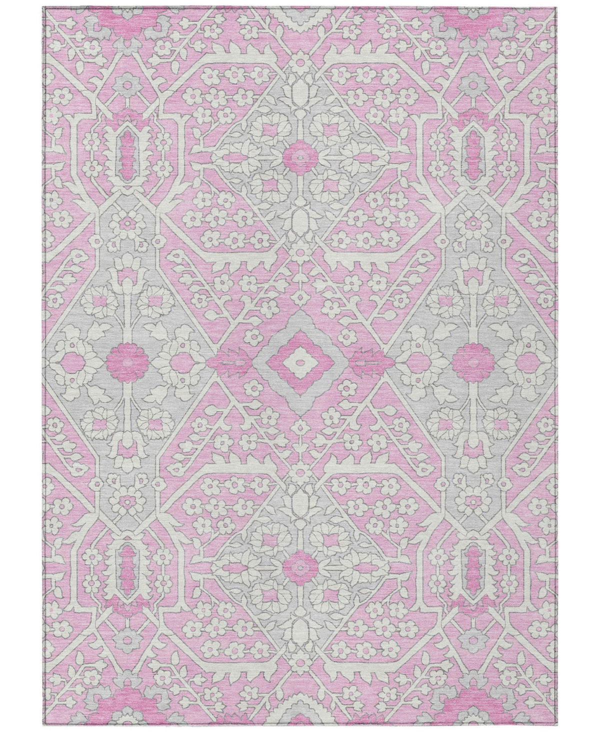 Addison Chantille Acn863 9'x12' Area Rug In Pink
