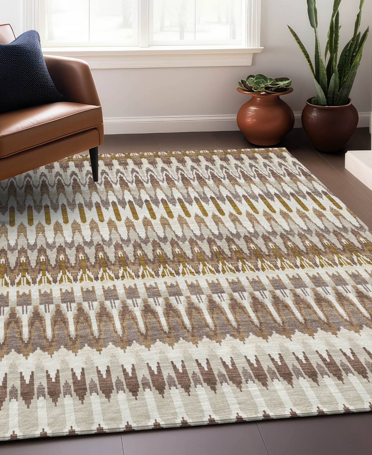 Addison Chantille Acn860 9'x12' Area Rug In Brown