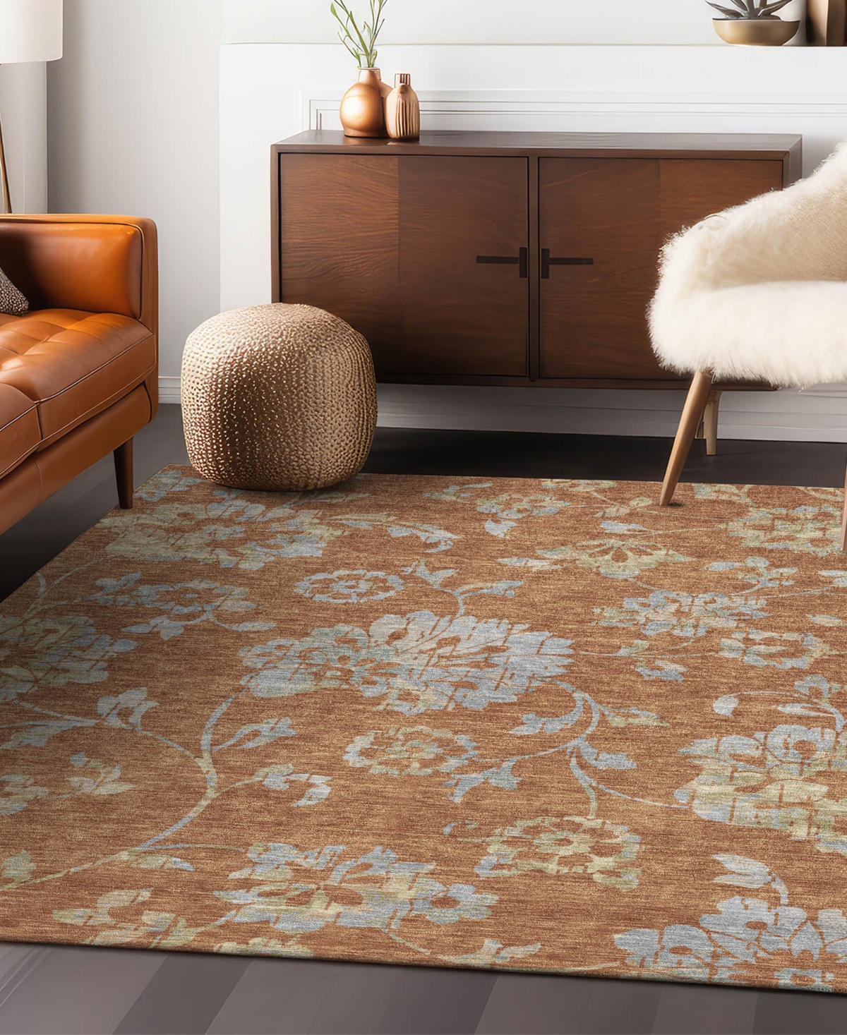 Addison Chantille Acn856 9'x12' Area Rug In Paprika