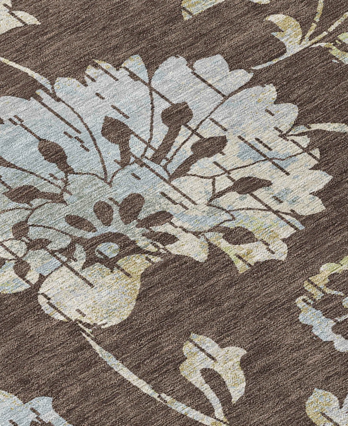 Addison Chantille Machine Washable Acn856 3'x5' Area Rug In Chocolate