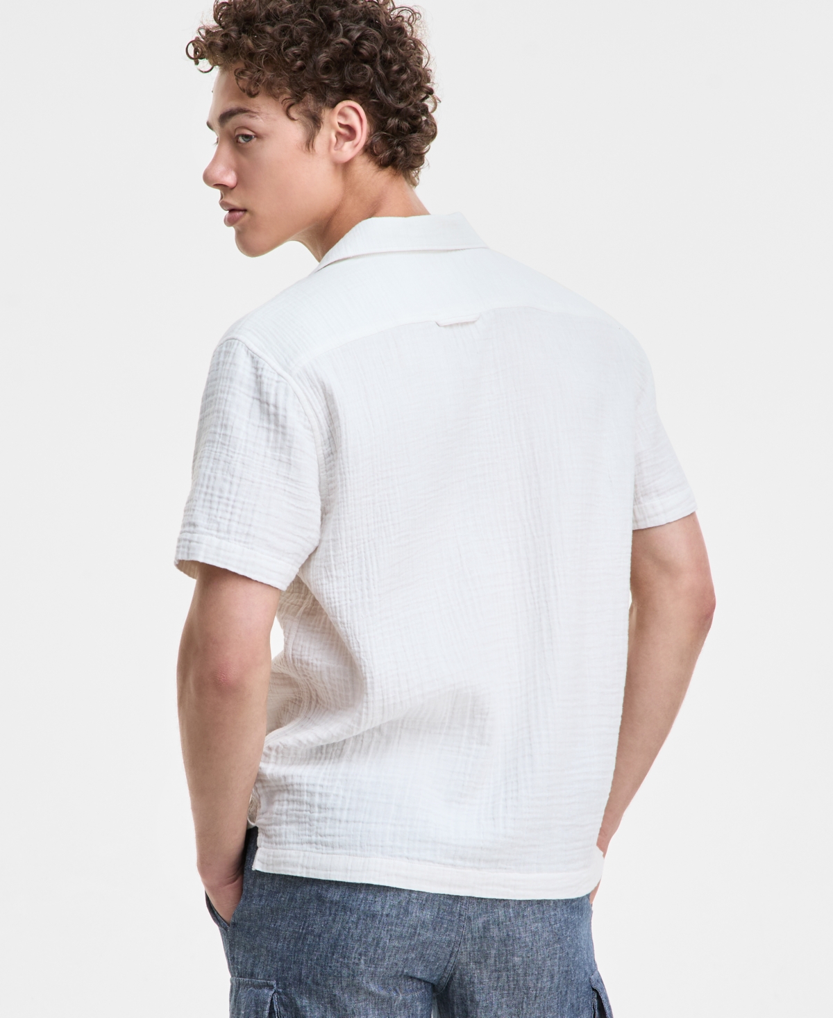 Sun + Stone Men's Augustus Floral Shirt, Exclusively At Macy's In White