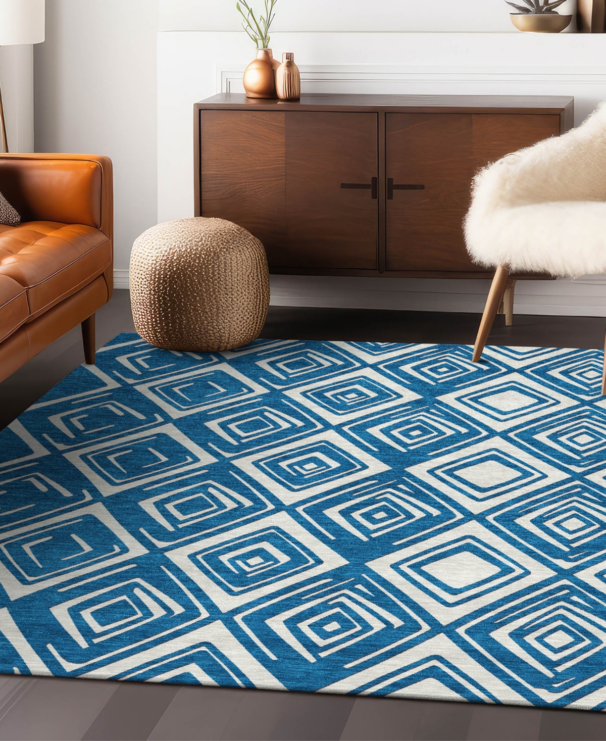 Addison Chantille Acn862 2'6"x3'10" Area Rug In Navy
