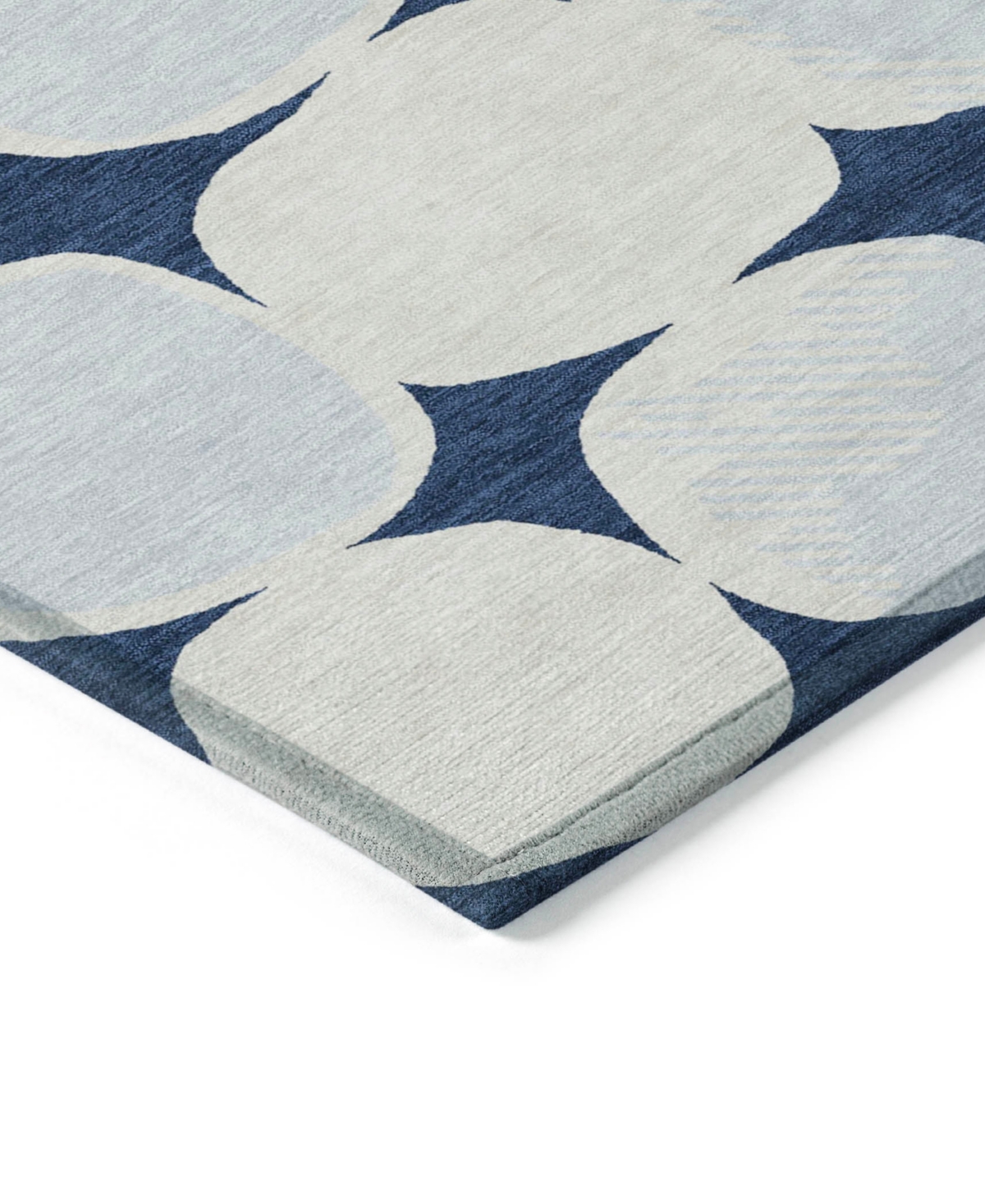 Addison Chantille Machine Washable Acn870 2'3"x7'6" Runner Area Rug In Navy