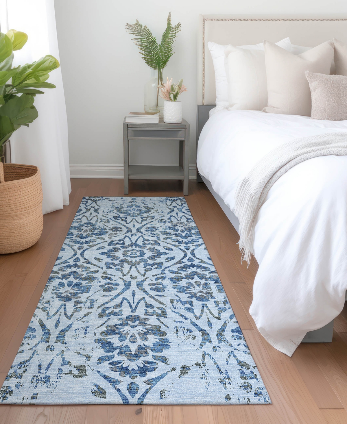 Addison Chantille Acn868 2'3"x7'6" Runner Area Rug In Mist