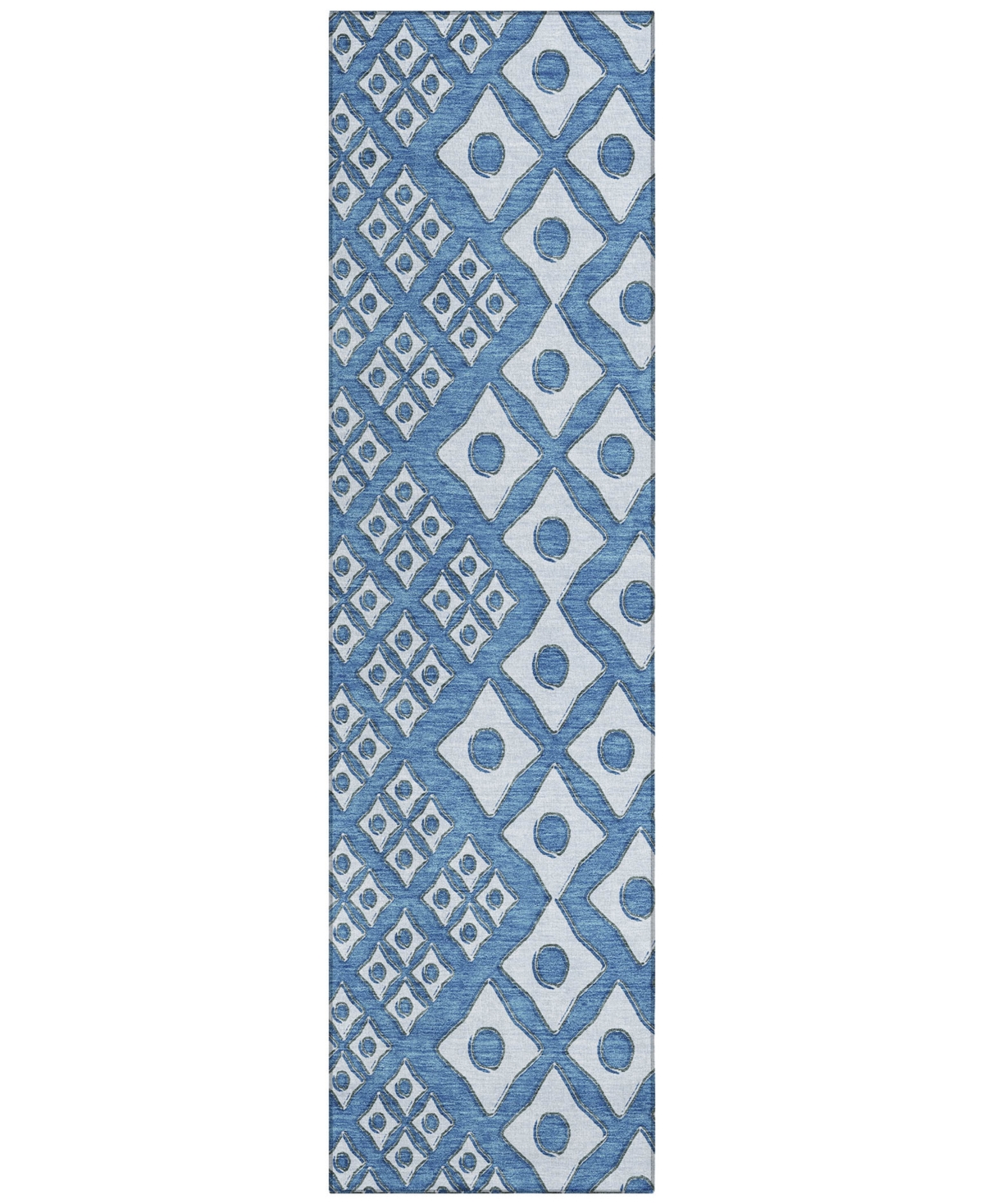 Addison Chantille Acn866 2'3"x7'6" Runner Area Rug In Denim