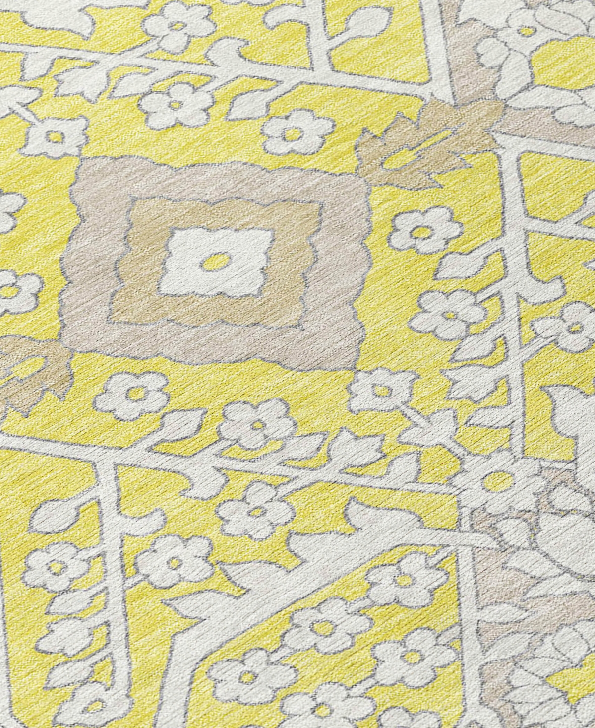 Addison Chantille Machine Washable Acn863 2'3"x7'6" Runner Area Rug In Yellow