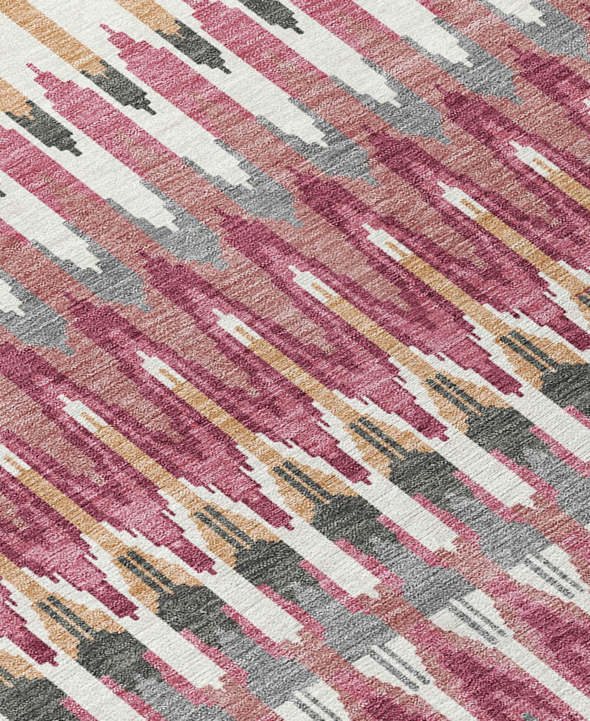 Addison Chantille Machine Washable Acn860 2'3"x7'6" Runner Area Rug In Mauve