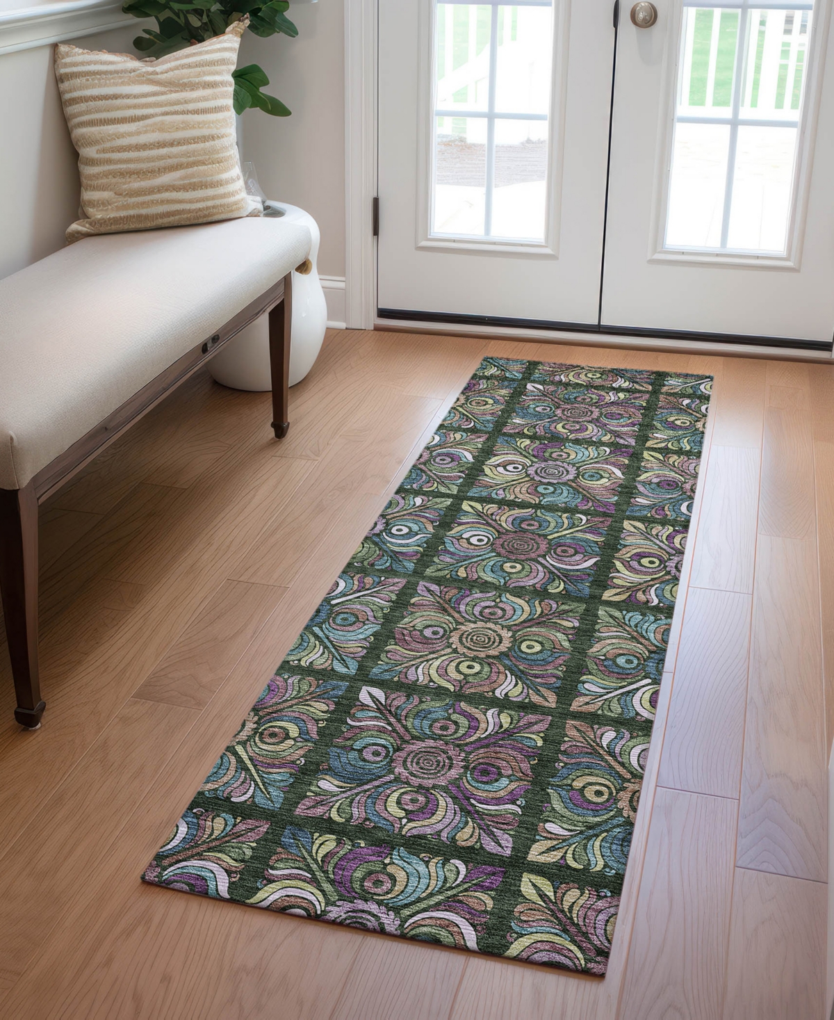 Addison Chantille Acn852 2'3"x7'6" Runner Area Rug In Multi