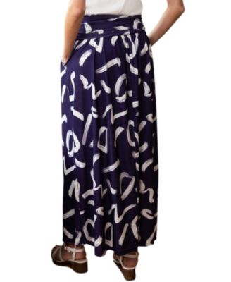 Women's Luxury Roll Top Maxi Skirt