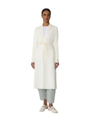 Womens ALICIANA Mid-Thigh-Length Sustainable Coatigan With Belt