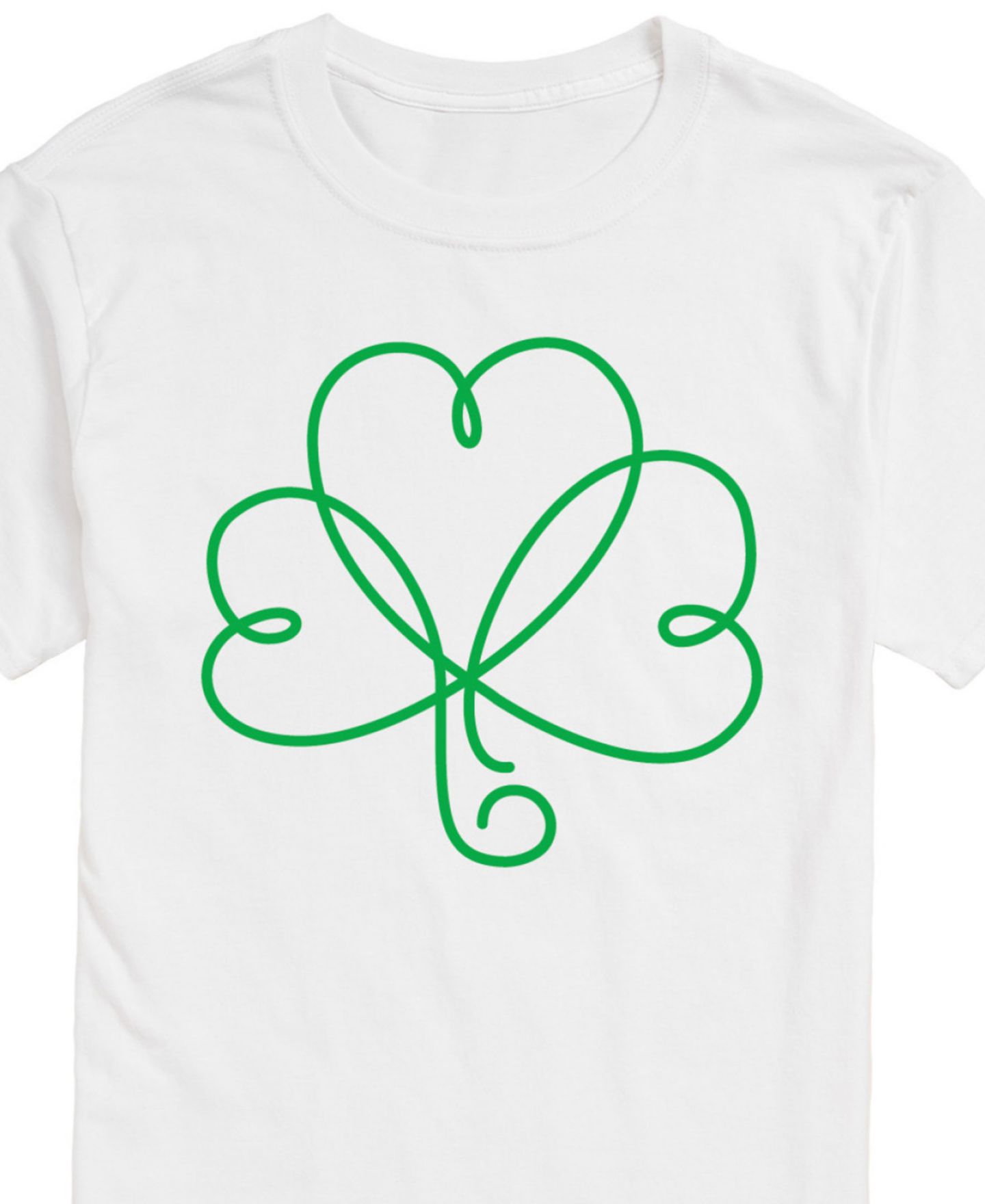 Мужская футболка AIRWAVES St Patrick's Day Clover Short Sleeve, цвет: Белый — фото 3